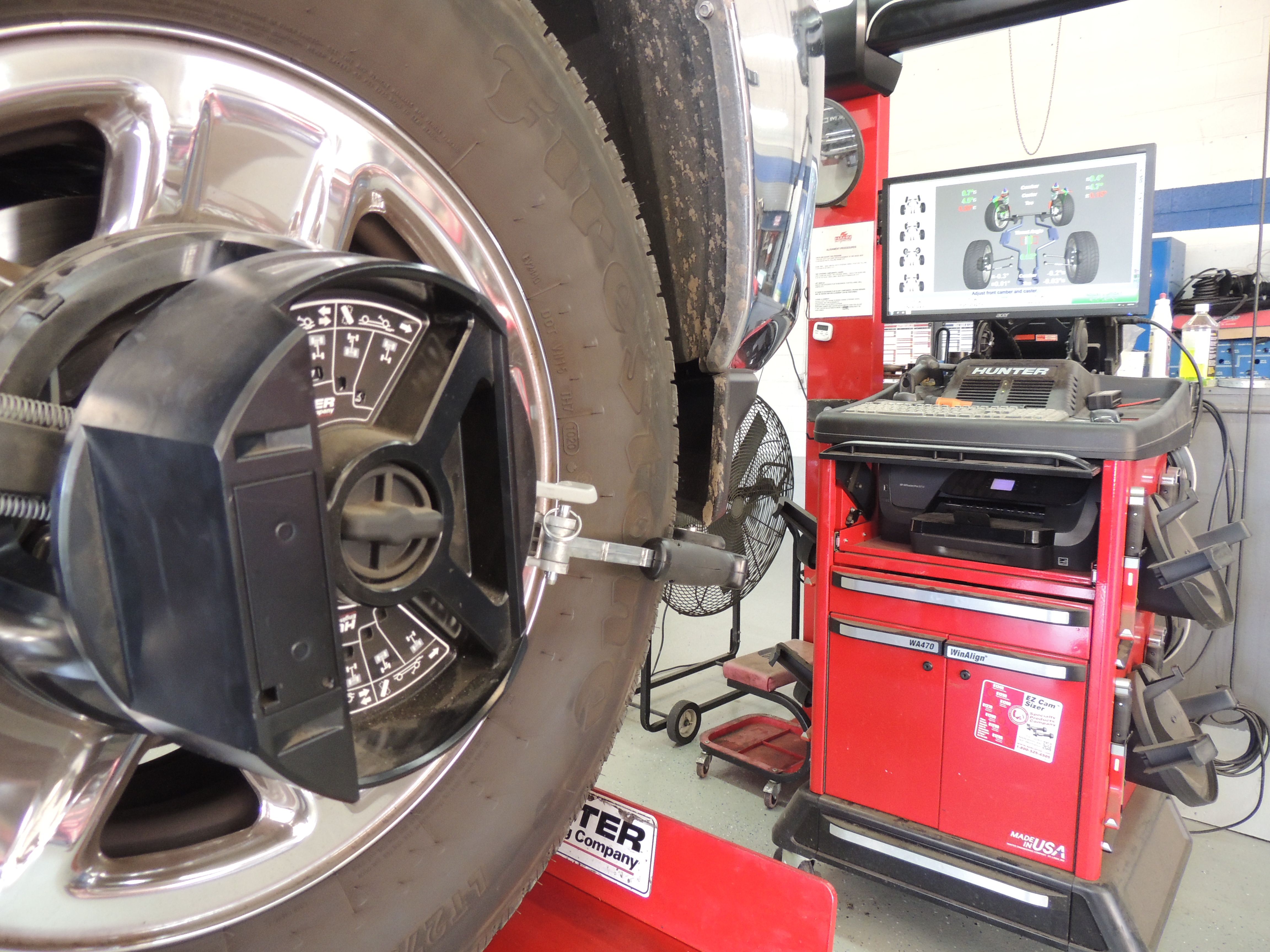 Hunter alignment system at Hahn Automotive