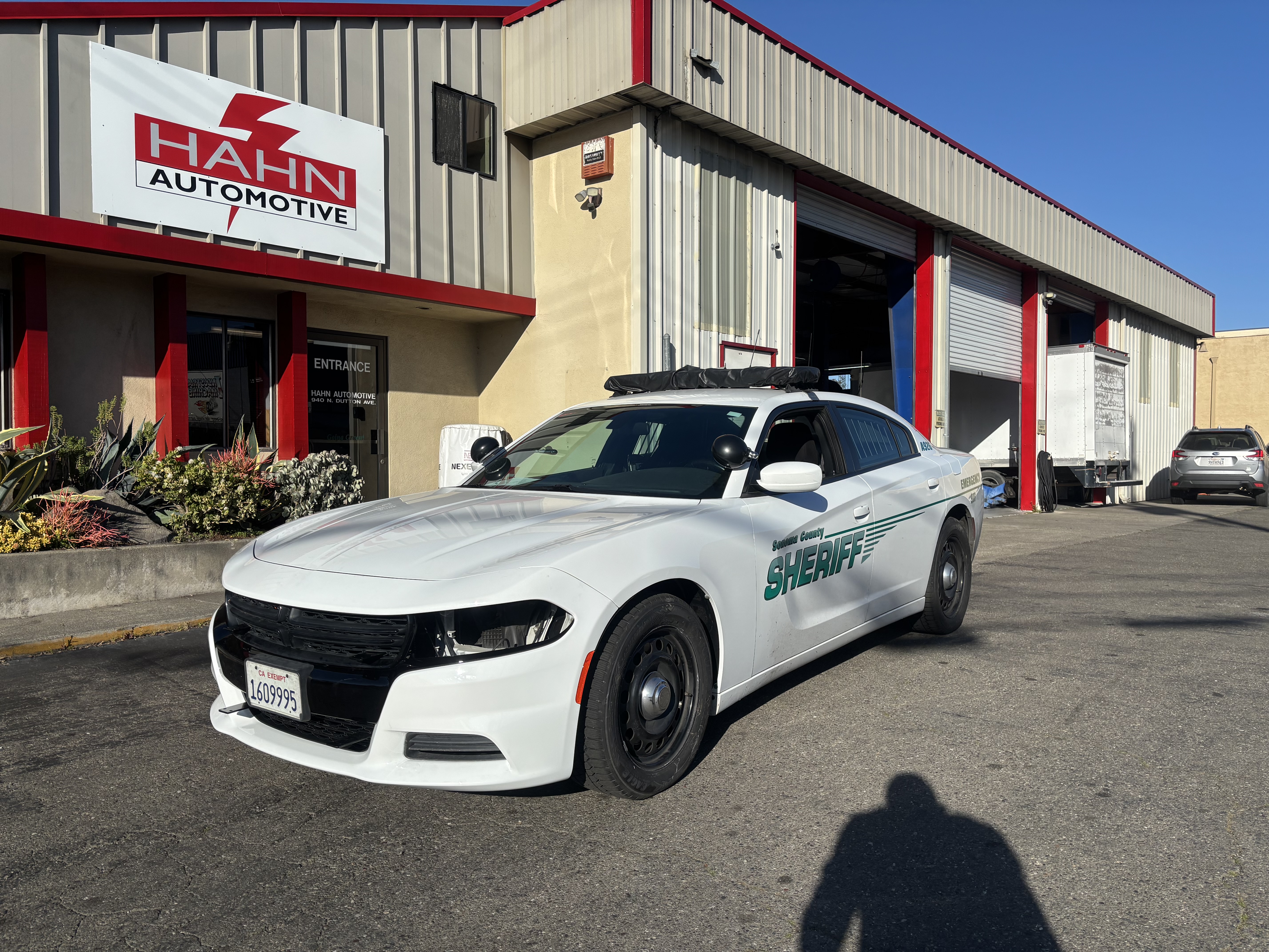 Sonoma County Sheriff fleet vehicle serviced at Hahn Automotive